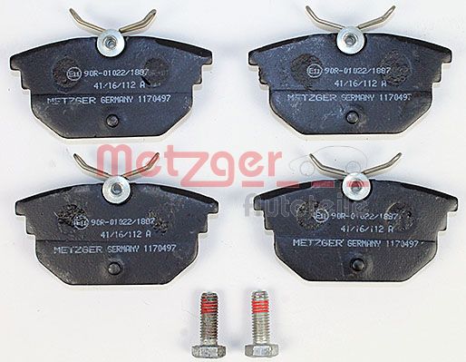 METZGER 1170497 Bremsbelagsatz, Scheibenbremse
